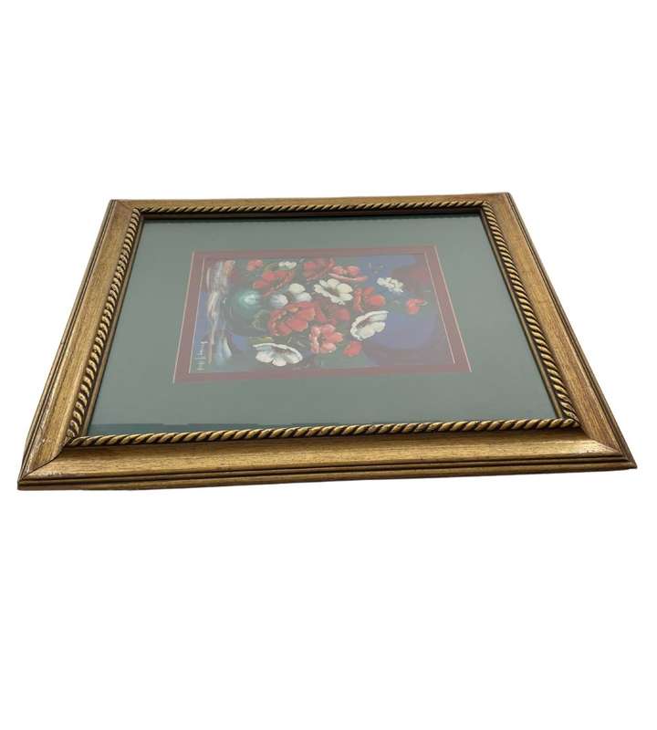 Reduced! Oil Painting Petra van Niekerk - Still life flowers  - Beautiful art