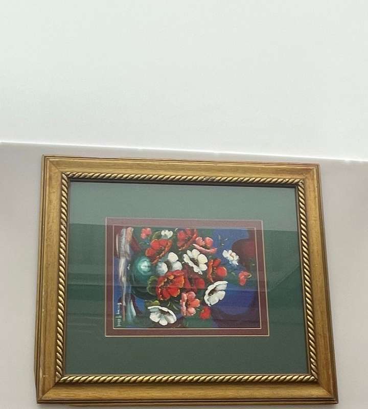 Reduced! Oil Painting Petra van Niekerk - Still life flowers  - Beautiful art