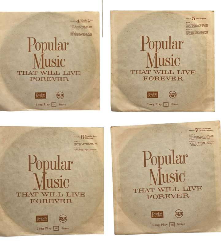 The Reader`s Digest Popular Music That Will Live Forever - 12x LP Vinyl Records Set, 1963