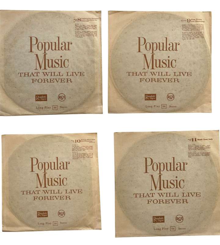 The Reader`s Digest Popular Music That Will Live Forever - 12x LP Vinyl Records Set, 1963