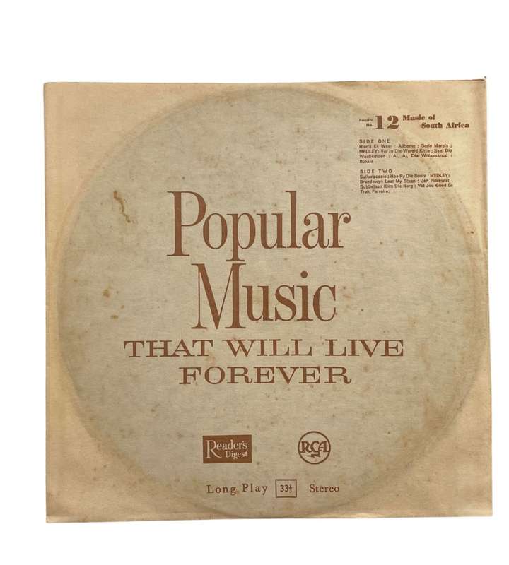 The Reader`s Digest Popular Music That Will Live Forever - 12x LP Vinyl Records Set, 1963