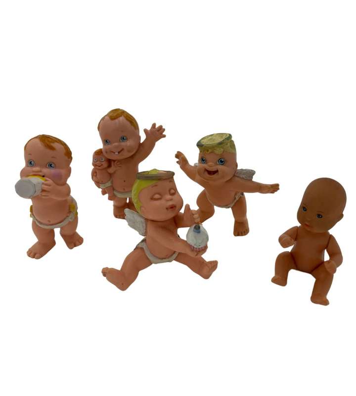90`s Magic Diaper Babies & Simba Toys Mini Baby Figures - Set of 5 PVC Collectibles