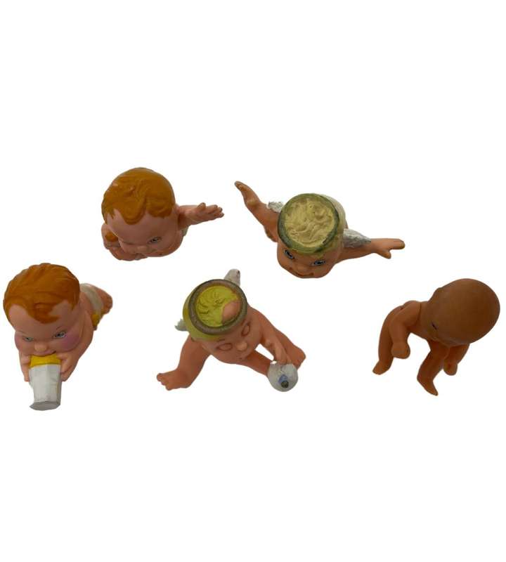 90`s Magic Diaper Babies & Simba Toys Mini Baby Figures - Set of 5 PVC Collectibles