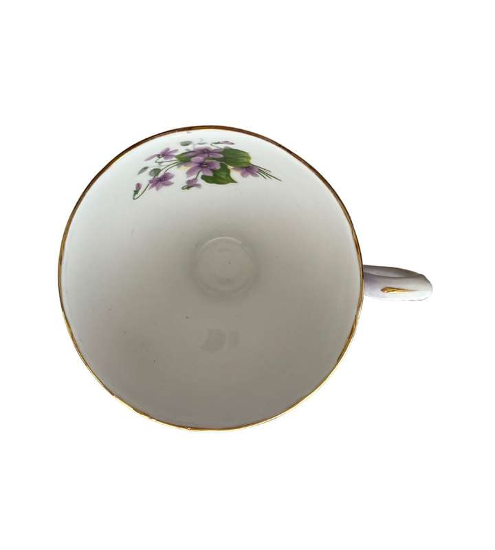 Rare 1949 Royal Standard Fine Bone China Tea Set - Purple Floral Pattern with Violet Accents