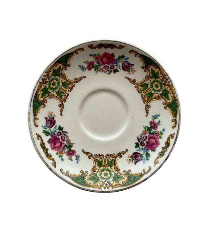 Vintage English China Plates - WH Grindley & Co - Mixed  - 7 Pieces C1936
