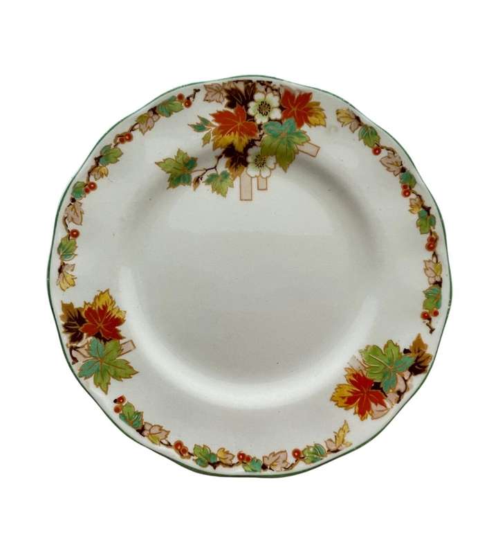 Vintage English China Plates - WH Grindley & Co - Mixed  - 7 Pieces C1936