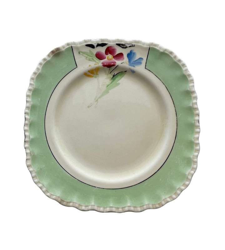 Vintage English China Plates - WH Grindley & Co - Mixed  - 7 Pieces C1936
