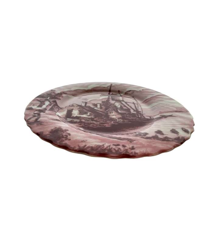 Delft of Holland `Delft Pink` Limited Collectors Edition Plate - Old Master Series - 18cm side plate