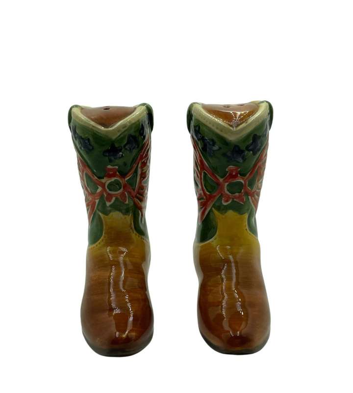 1992 Cowboy Boots Salt and Pepper Shaker Set- Small 10cm