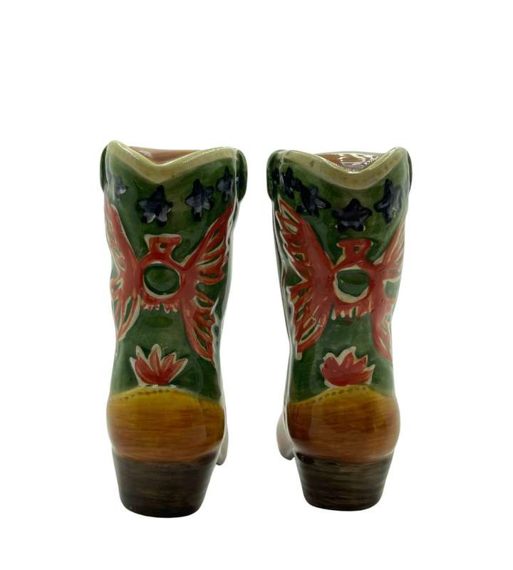 1992 Cowboy Boots Salt and Pepper Shaker Set- Small 10cm