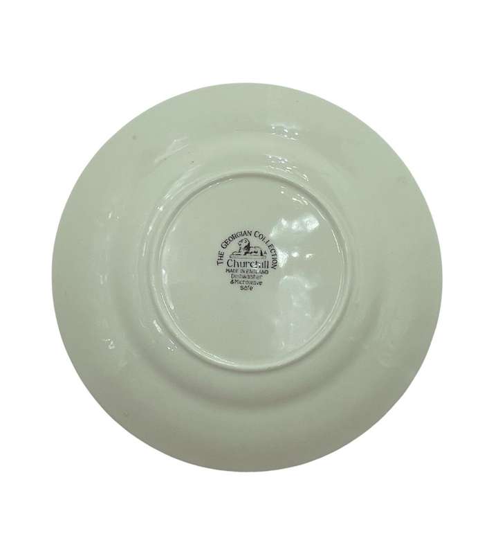 Vintage Finlandia Churchill England Georgian Collection Tea Plate with Blue Daisy`s