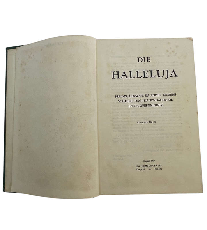 Die Halleluja Psalms, Gesange en ander Liedere 1959