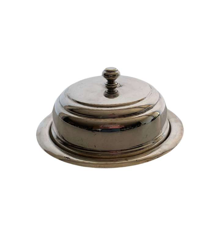 Vintage Silverplated Butter Dish with Lid - Elegant Tableware c.1930-1950