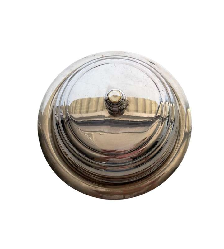 Vintage Silverplated Butter Dish with Lid - Elegant Tableware c.1930-1950