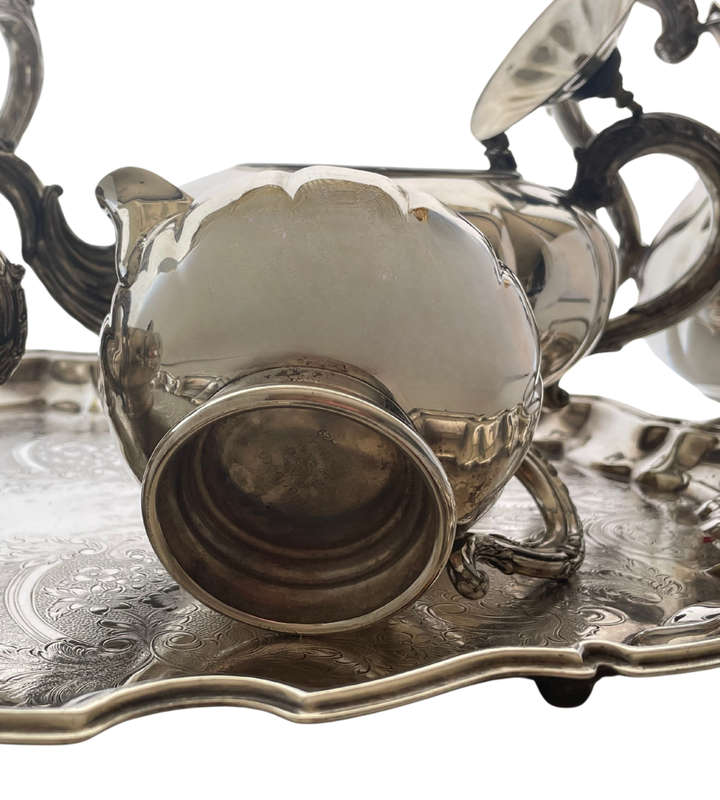 Vintage 6-Piece Marlboro Plate Tea & Coffee Service Set by Morton-Parker Ltd, Trenton Ontario Canada