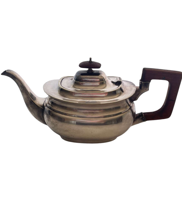 Antique EPNS Teapot with Wooden Handle & Finial