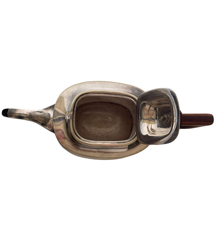 Antique EPNS Teapot with Wooden Handle & Finial