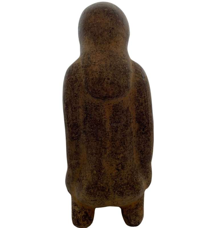Antique Large 34cm Tibetan Naked Lady Statue with Tribal Buddhist Necklaces