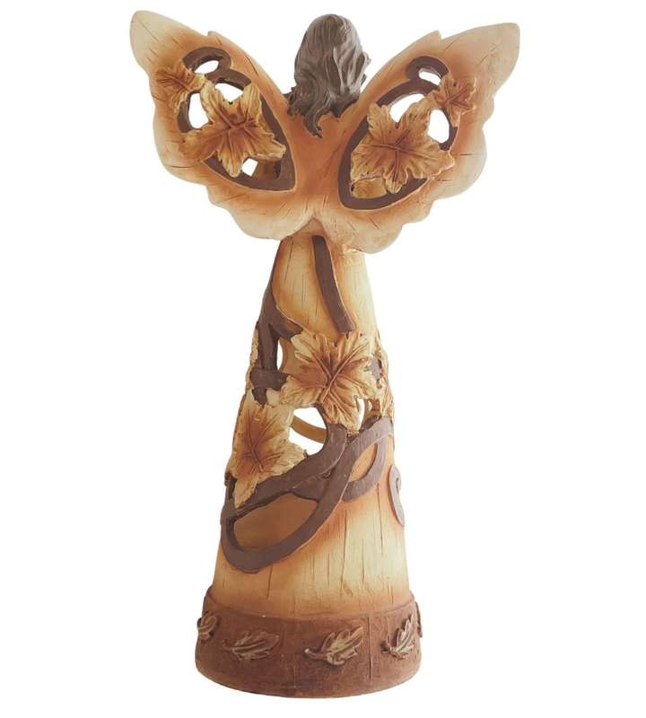 Harvest Blessings: Thanksgiving Angel Resin Centerpiece by Hobby Lobby - 28cm Tall