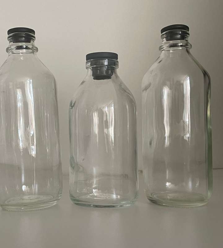 Reduced! Vintage Medical Glass IV Drip Bottles, Abbott Laboratories, Apothecary Collectibles