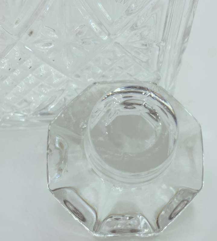 Vintage Cristal D`Arques-Durand Fontenay Square Decanter with Stopper - Discontinued 1995