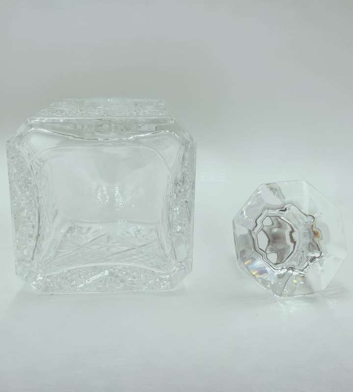 Vintage Cristal D`Arques-Durand Fontenay Square Decanter with Stopper - Discontinued 1995