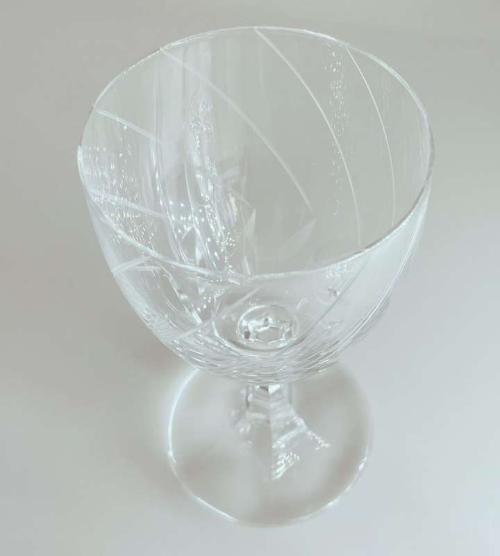 Rare 4-Piece Webb Corbett PIROUETTE Goblets Set + Bonus Goblet - Vintage Cut Crystal - Reduced