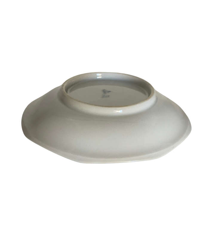 Small Arita True Porcelain Transfer Printed Seasoning Dish - Japanese Signature - 11.5cm