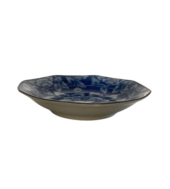Small Arita True Porcelain Transfer Printed Seasoning Dish - Japanese Signature - 11.5cm