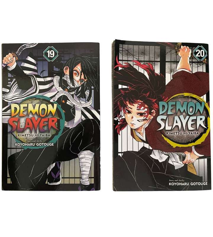 Complete Set of 20 Demon Slayer: Kimetsu no Yaiba Manga Books - Volumes 1-20 - Like New Condition