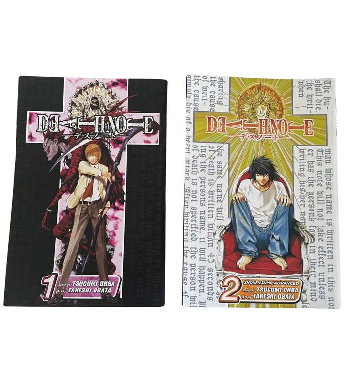 Complete Set of 12 Death Note Paperback Manga Books - Like New Condition