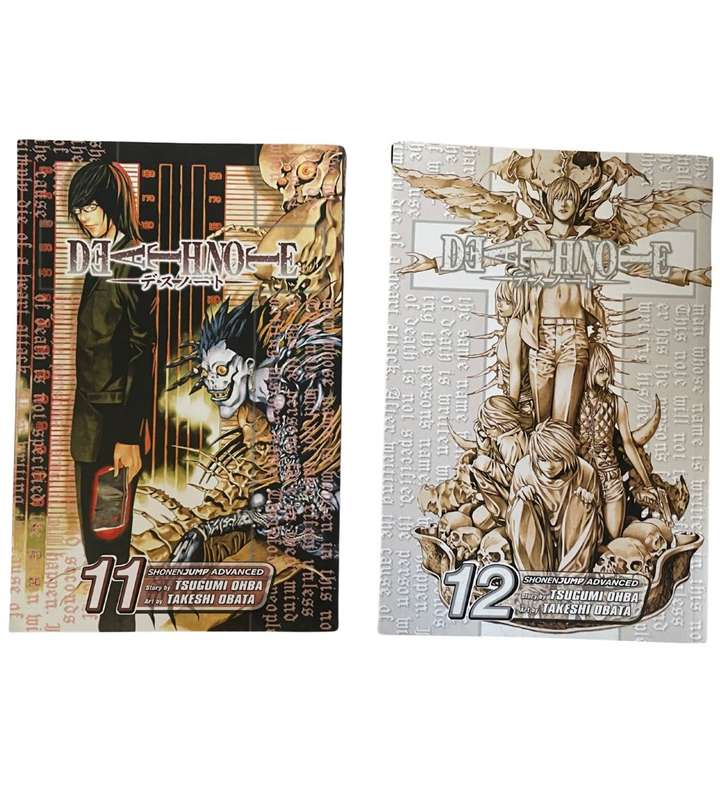 Complete Set of 12 Death Note Paperback Manga Books - Like New Condition