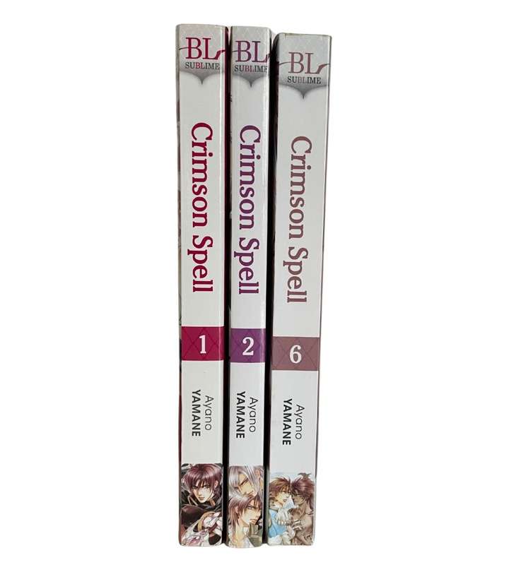 Set of 3 The Crimson Spell Manga Books (Vol. 1, 2, & 6) by Ayano Yamane - Explicate Content