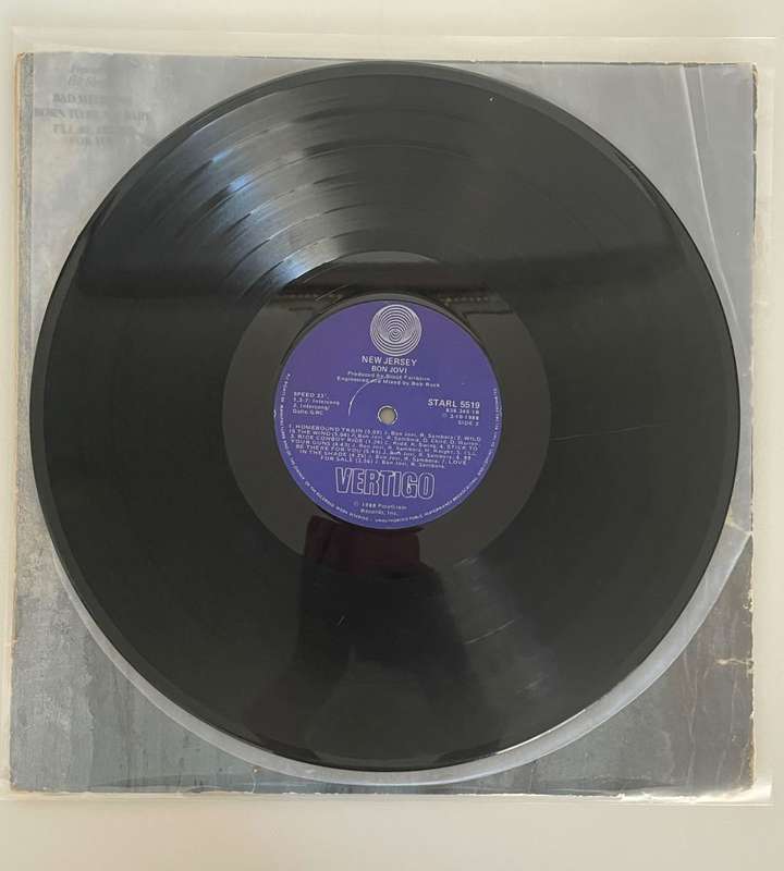Vinyl LP Record-Bon Jovi  New Jersey 1988
