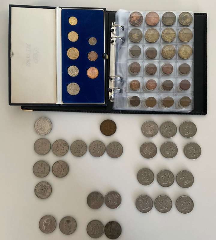 Exclusive Collection: 175 Discontinued South African Coins in Coin Album