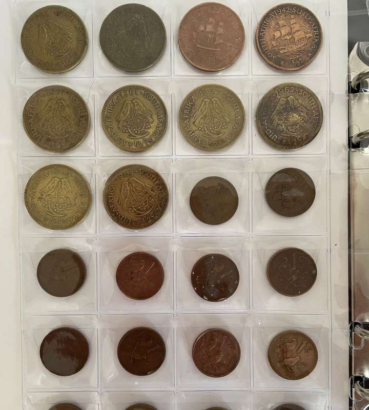 Exclusive Collection: 175 Discontinued South African Coins in Coin Album