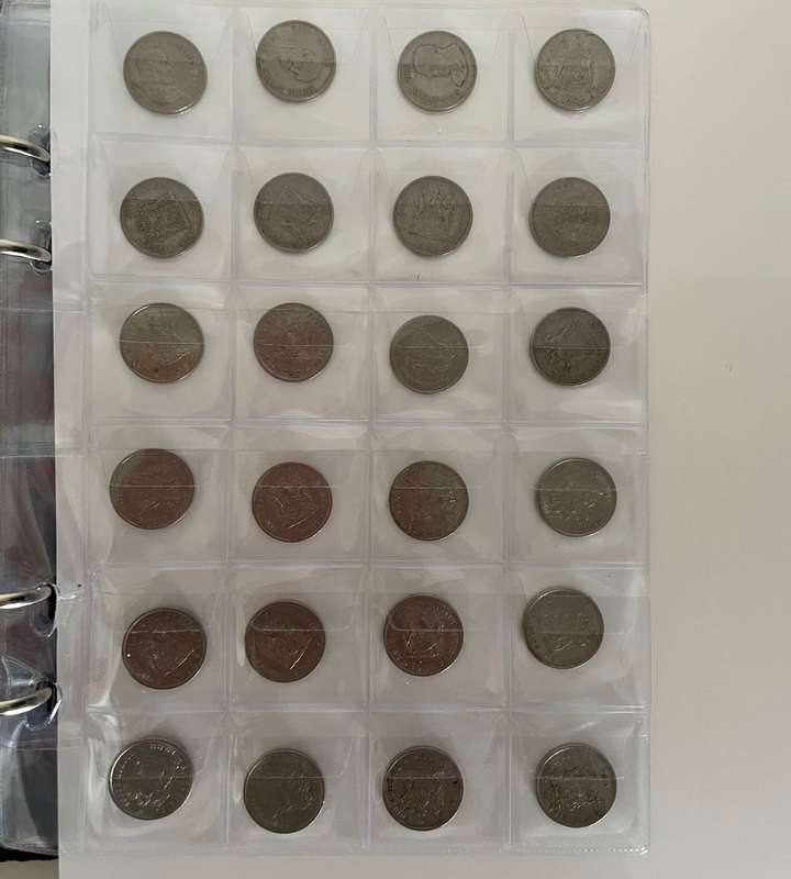 Exclusive Collection: 175 Discontinued South African Coins in Coin Album