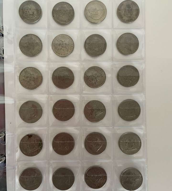 Exclusive Collection: 175 Discontinued South African Coins in Coin Album