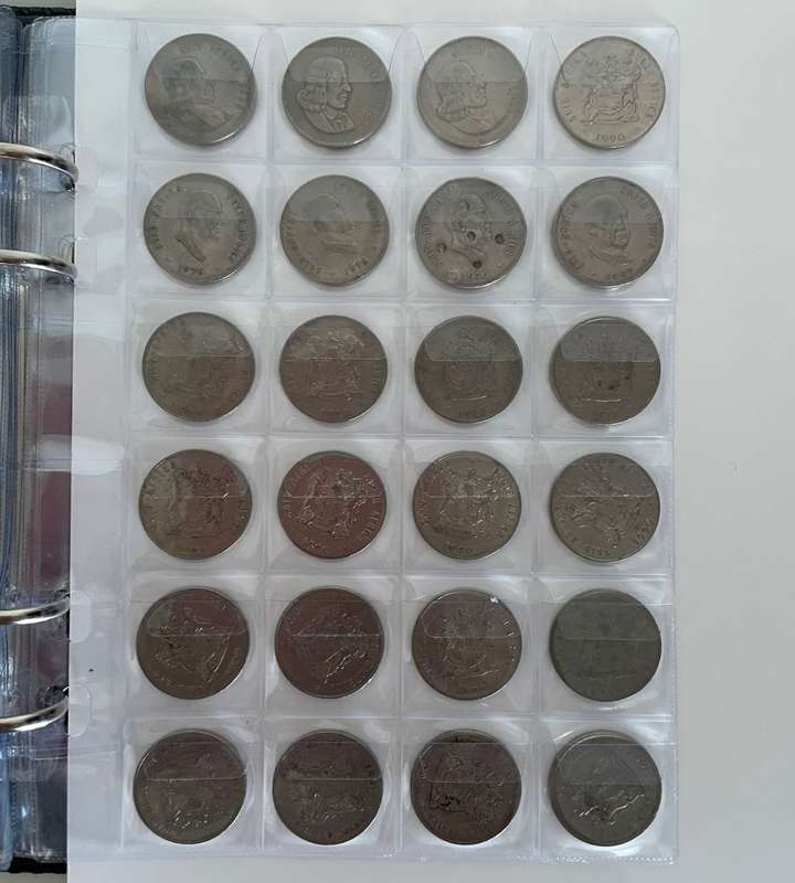 Exclusive Collection: 175 Discontinued South African Coins in Coin Album