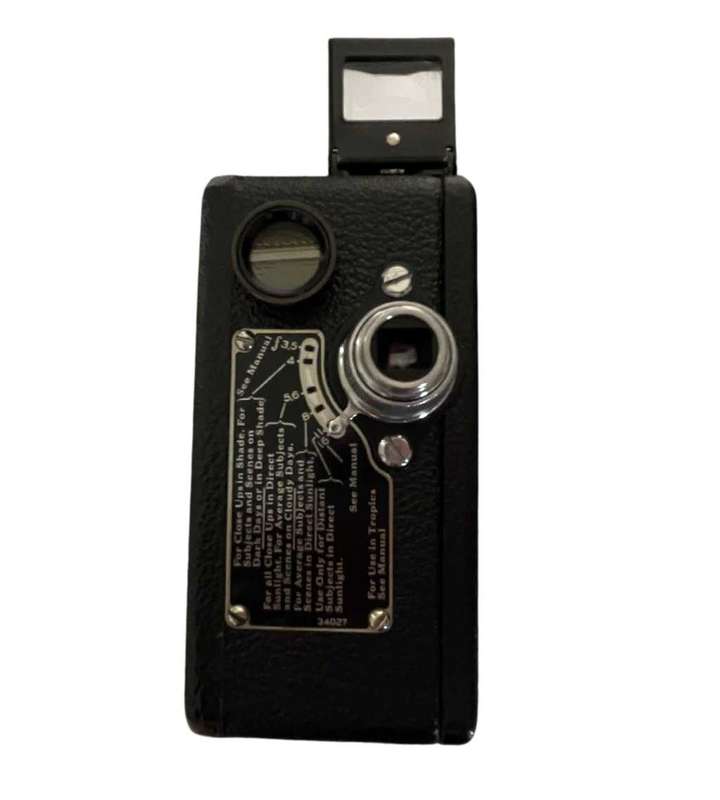 Vintage 1930s CINE Kodak Model BB Junior 16mm Film Camera & Bilora Blitz-Box 120 Film Camera 1948