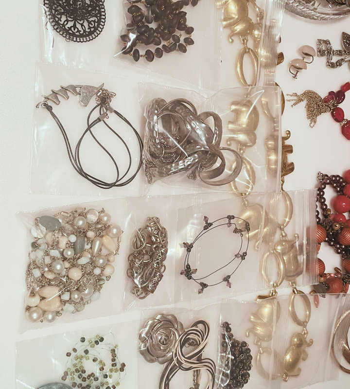 Huge Vintage Costume Jewelry Bundle - 170+ Pieces - Necklaces, Bangles, Earrings, Rosary