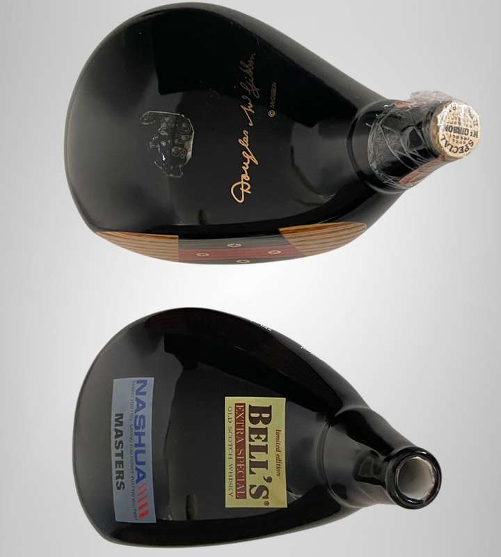 Douglas McGibbons Driver Decanter  McGibbons Special Reserve Golf Club Flagon c1980s with Blended