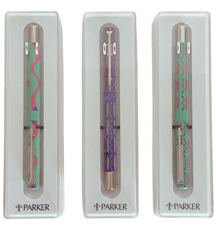 Reduced! Parker Vector Color 92 Special Edition Roller BallPoint Pens - 3 Pieces  with Original
