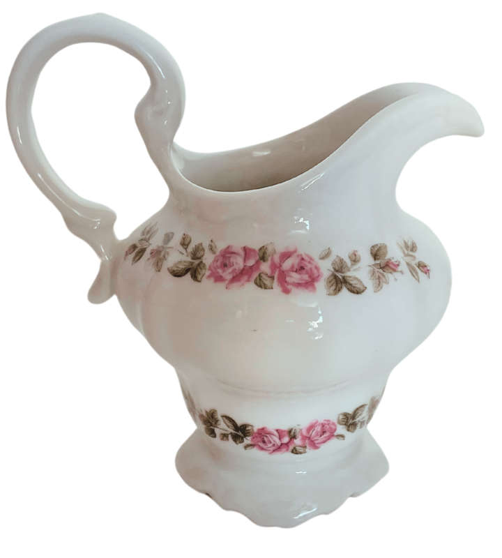 24-Piece Constantia Fine China `RSA Superior` Tea Set  Pink Rose Floral Design