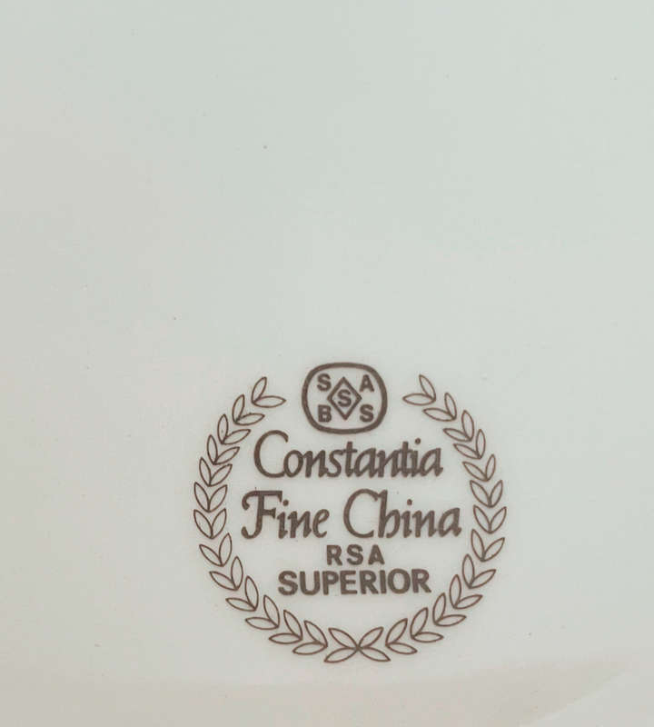 24-Piece Constantia Fine China `RSA Superior` Tea Set  Pink Rose Floral Design