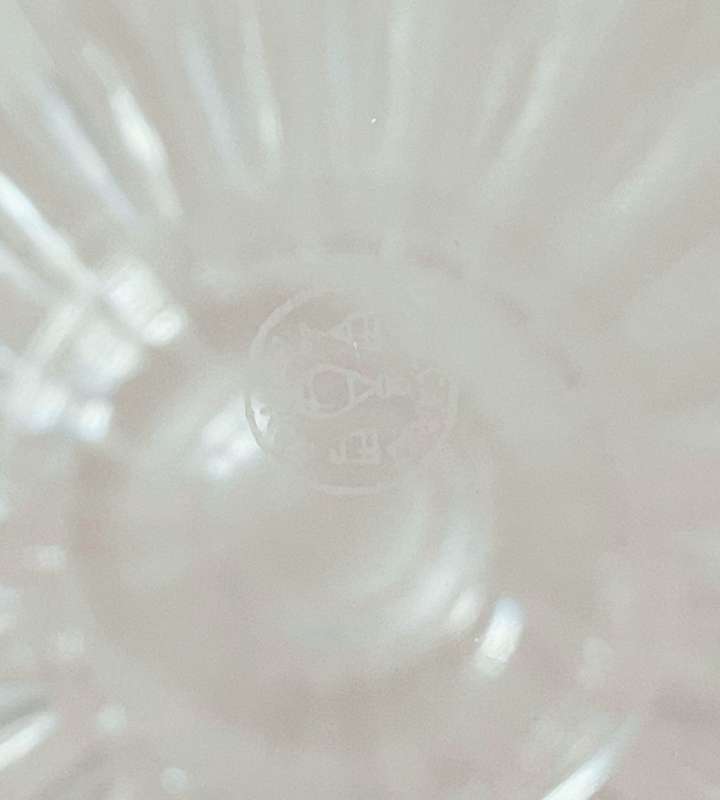 Vintage 1960s Baccarat France Crystal Whiskey Decanter - Signed