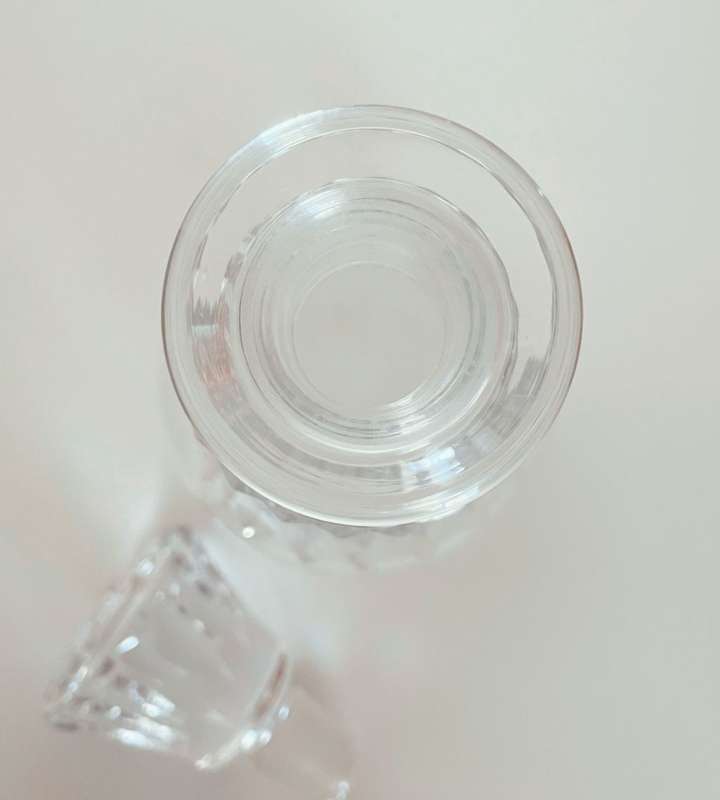 Vintage 1960s Baccarat France Crystal Whiskey Decanter - Signed