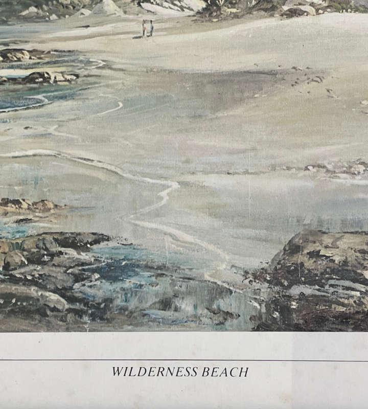 Reduced ! Gabriel de Jongh Signed Print 'Wilderness Beach' 39x54.5cm - Framed Behind Glass