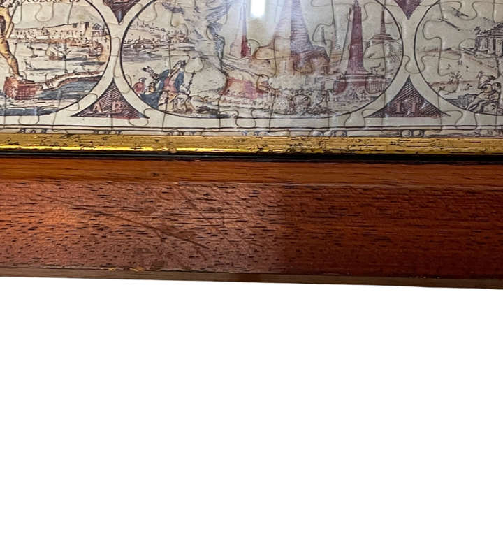 Framed Ravensburger Map of the World from 1650 Puzzle - Dutch Golden Age Cartography