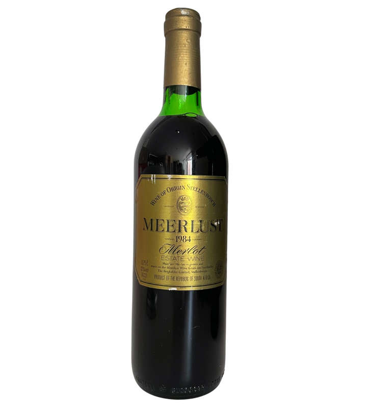 Reduced! -Highly Collectable 1984 Meerlust Merlot - 750ml, Unopened, Rare Vintage Wine